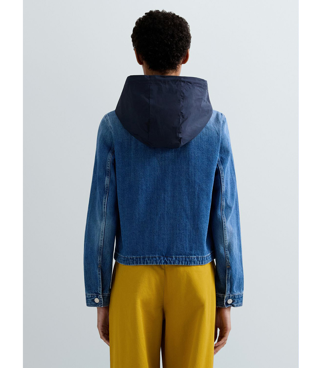 フード付きデニムジャケット 詳細画像 ブルー 3